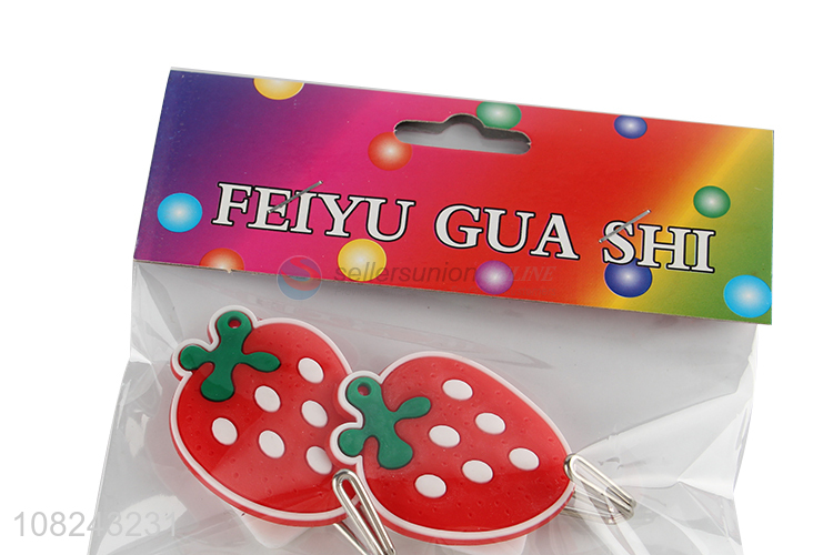 Popular product 2 pieces non-trace plastic hooks cute sticky hooks