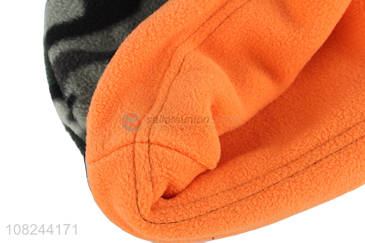 Hot sale reversible winter outdoor thermal windproof cycling fleece hat