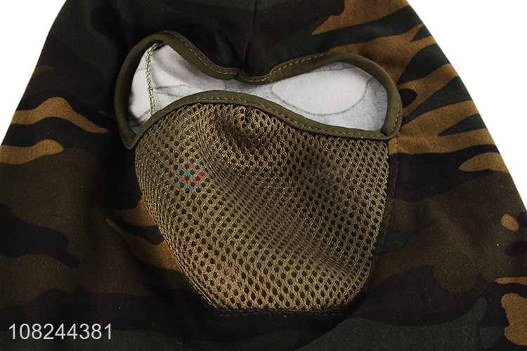 Custom camouflage winter outdoor windproof breathable balaclava facemask