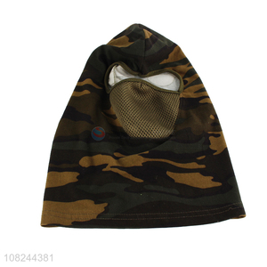 Custom camouflage winter outdoor windproof breathable balaclava facemask