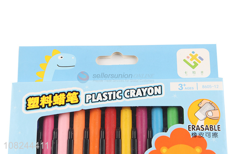 Good selling plastic erasable crayons set for painting