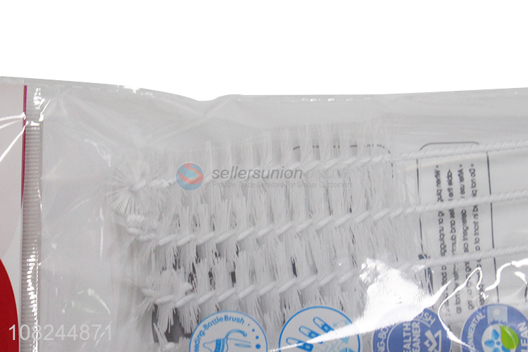 Good quality plastic straw brush baby bottle brush