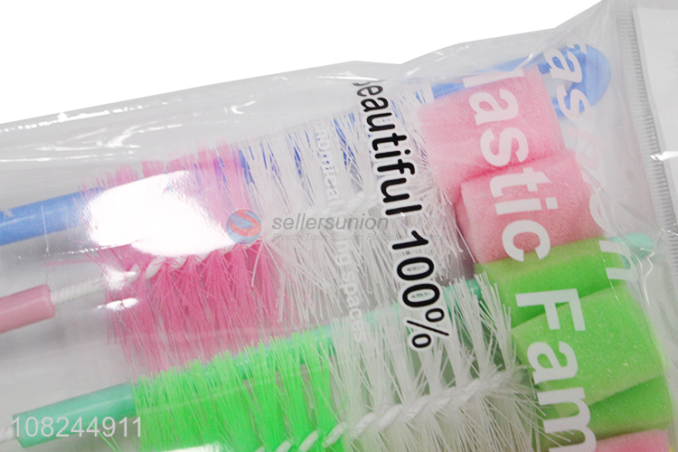 Yiwu supplier plastic baby bottle brush cleaning brush