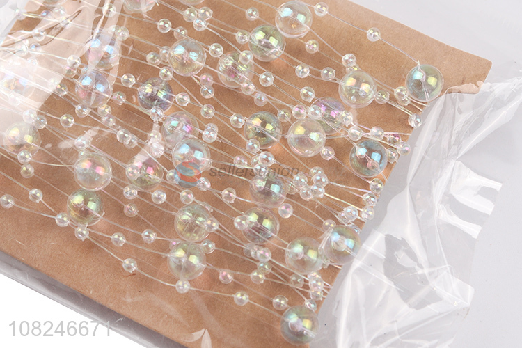 Best quality colourful festival decoration bead chain for party