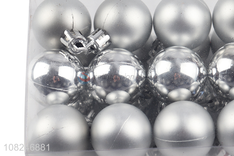 Factory price 24pieces home décor party hanging christmas ball
