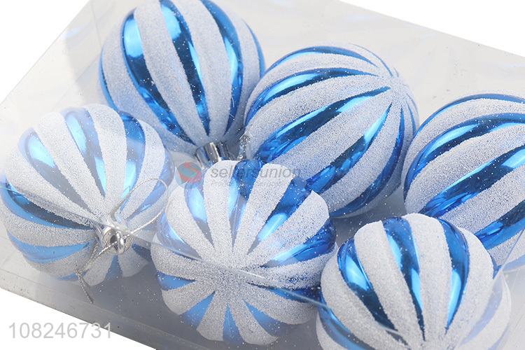 Best price 6pieces home décor hanging ornaments christmas ball wholesale