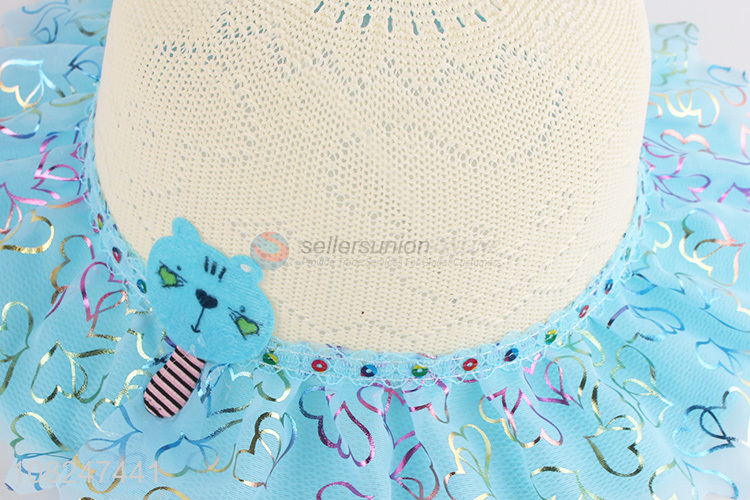 Good sale summer sunhat girls cute woven straw hat