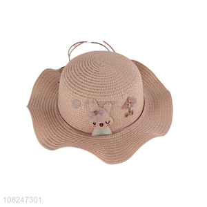 Good quality cartoon bunny starw hat sunhat for sale