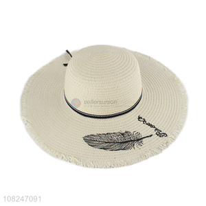 Factory price fashion sunhat ladies starw hat for summer