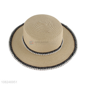 Yiwu wholesale outdoor sunhat starw hat for ladies