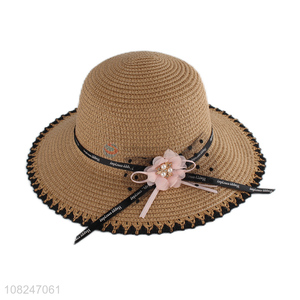 Best selling creative fashion sunhat ladies straw hat