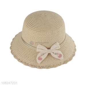 High quality creative woven straw hat sunhat for girls