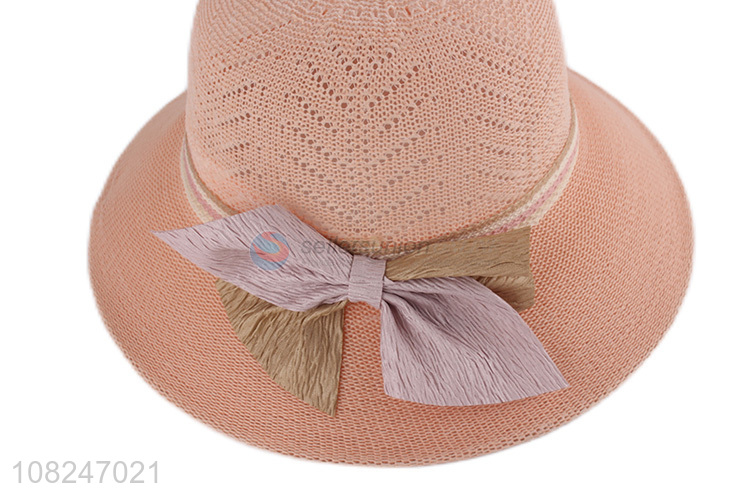 Yiwu wholesale ladies fashion sunhat decorative starw hat
