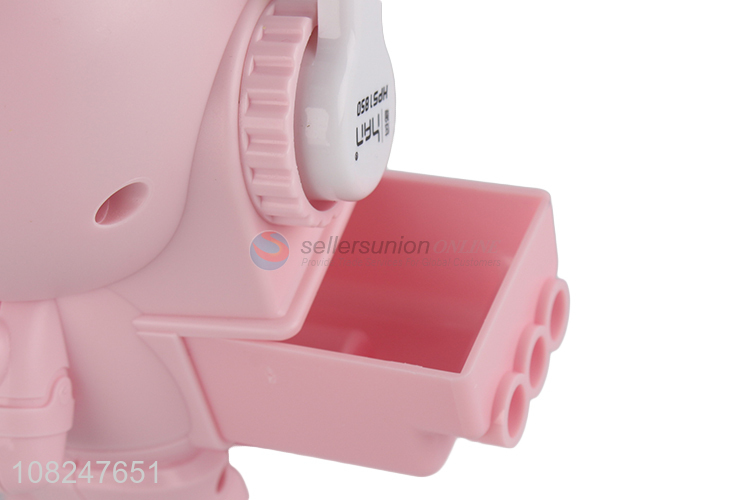 High quality panda spaceman shape manual pencil sharpener kids stationery