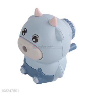 Good price cartoon animal pencil sharpener manual animal sharpener for kids