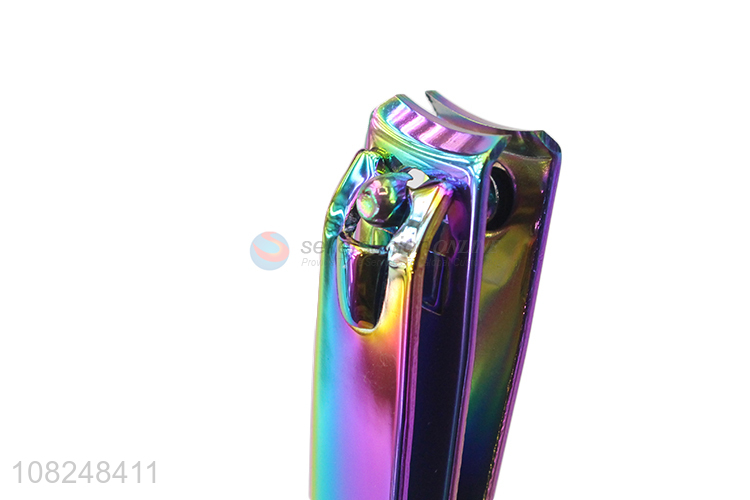 New arrival gradient color nail clipper fingernail toenail clipper cutter