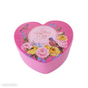 Online wholesale plastic multilayer jewelry box with flower pattern lid
