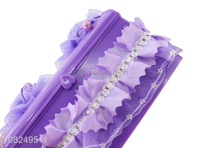 Hot items purple plastic women jewelry storage box for sale