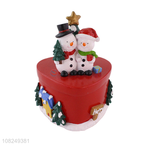 New products snowman lids resin crafts for christmas gifts