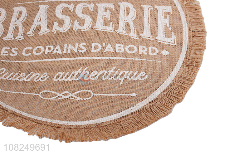China wholesale round non-slip table mats place mats for decoration