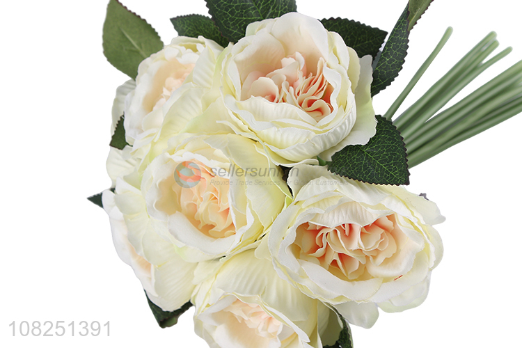 Hot Selling Plastic Peony Artificial Flower For Room Decoration