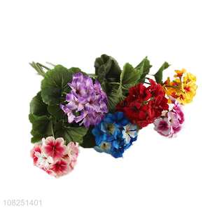 Custom Fashion Begonia Plastic Artificial Flower Fake Flower