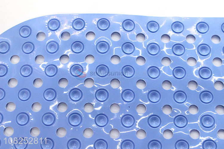 Hot selling non-slip pvc bath mat with suction cups drain holes