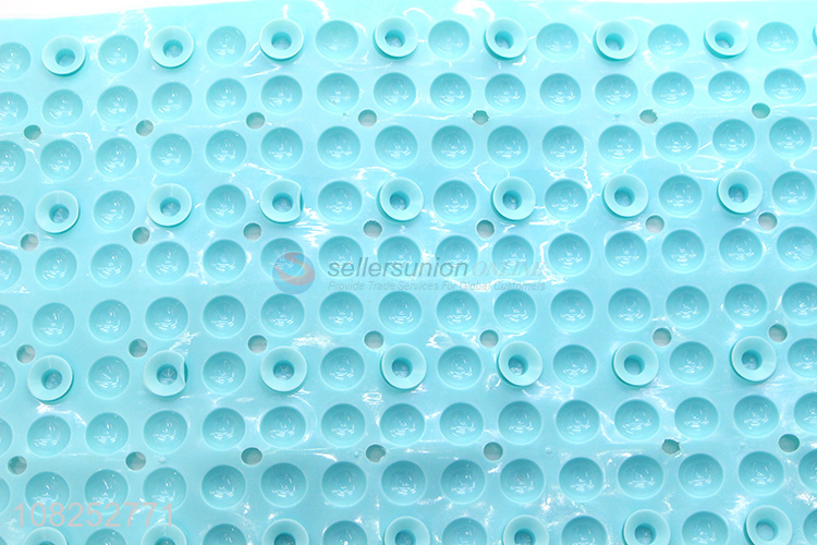 Best selling strong suction pvc bubble bath mat with drain holes