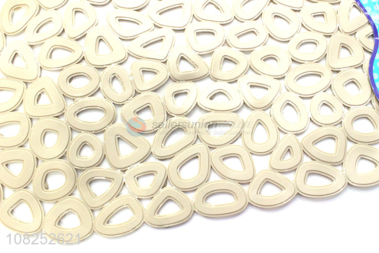 Online wholesale hollowed out anti-slip pvc bathtub mat for shower