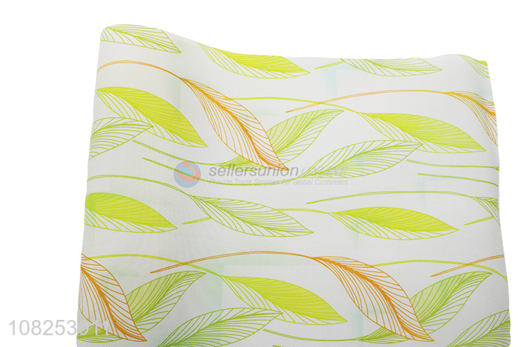 Wholesale waterproof leaf printed non-slip mat placemat shelf liner