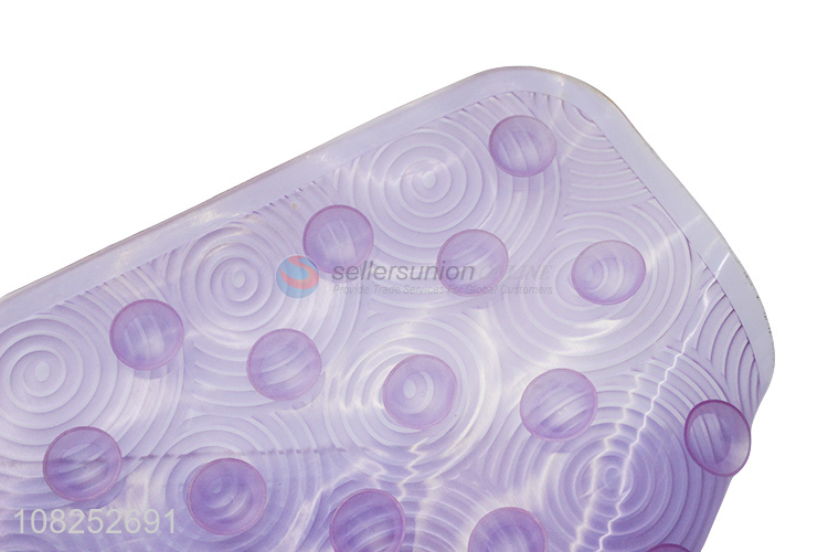 Hot selling waterproof non-slip pvc bath mat rectangular bathtub mat
