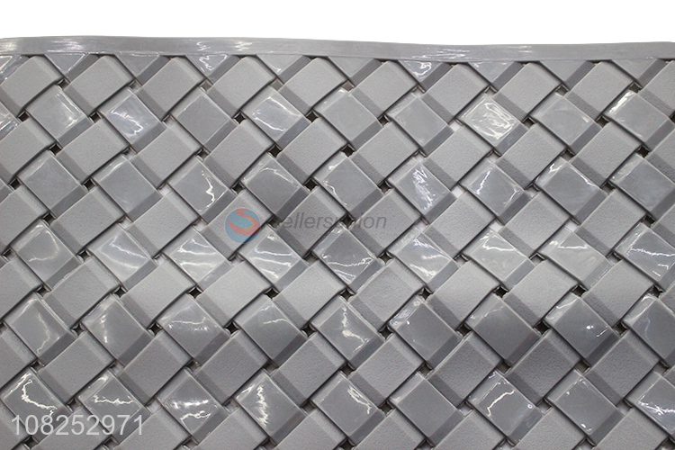Yiwu market durable non-slip pvc woven bath mat bathtub mat wholesale