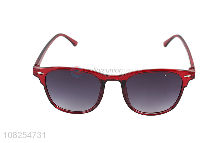 Best Selling Red Frame Glasses Ladies Sunglasses