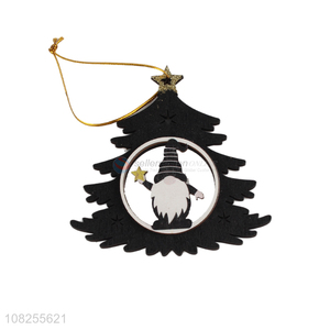 Best selling Christmas tree hanging wood ornaments holiday decorations