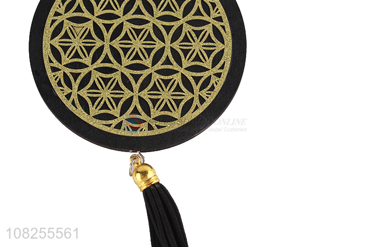 Popular design Christmas tree hanging ornaments wooden tassel pendant