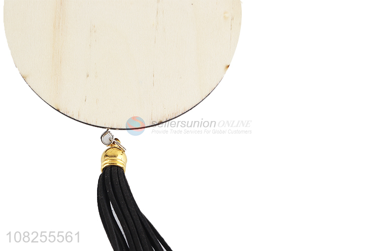 Popular design Christmas tree hanging ornaments wooden tassel pendant