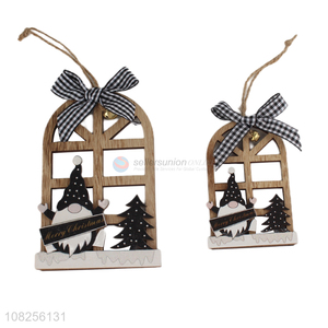 High quality wooden Christmas tree ornament home party farmhouse