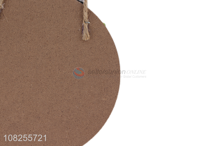 New arrival wooden Christmas ornaments rustic wooden slice decoration