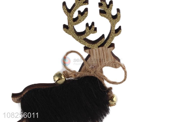High quality wooden Christmas reindeer ornaments table decorations