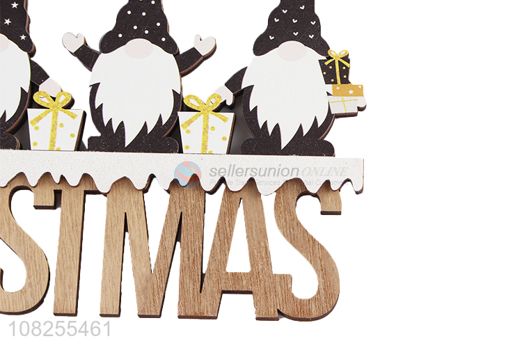 Good quality wooden Christmas door sign rustic hanging ornaments