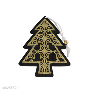 China imports wooden tree ornament Christmas slices hanging decoration
