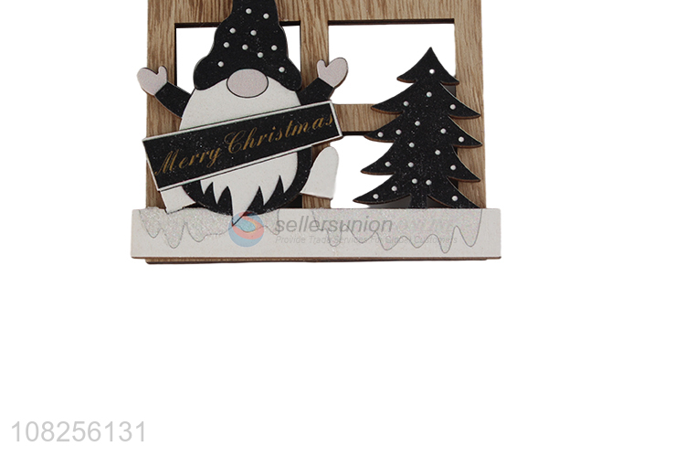 High quality wooden Christmas tree ornament home party farmhouse