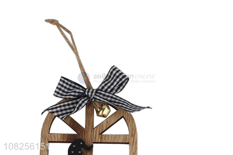 Recent design hanging wooden gnome decoration Christmas decoration