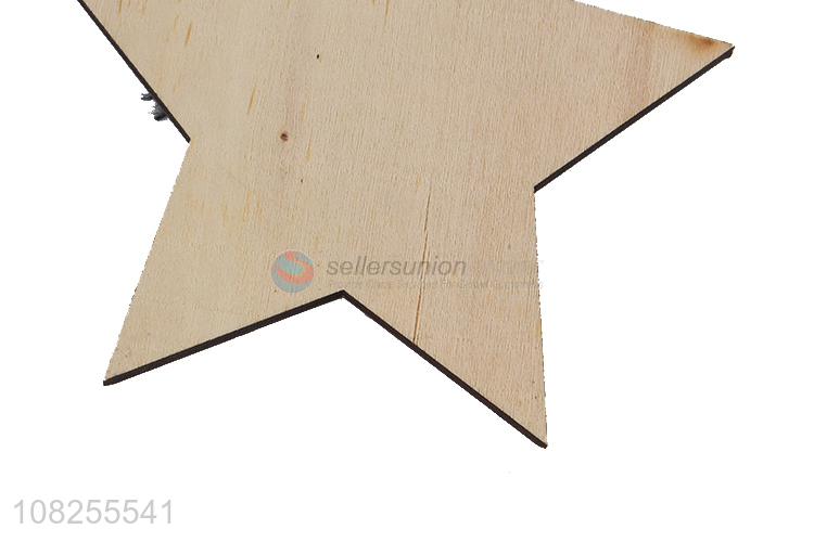 New arrival Christmas tree hanging decoration wooden slice ornament