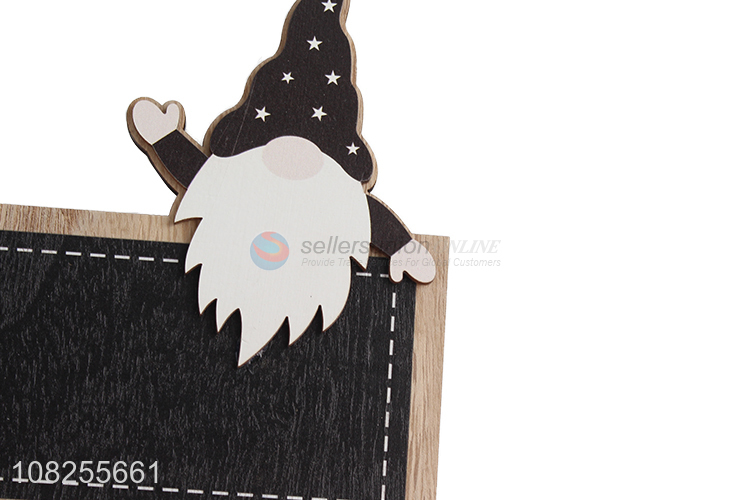Hot selling Christmas decoration hanging wooden chalkboard blackboard