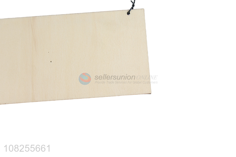 Hot selling Christmas decoration hanging wooden chalkboard blackboard
