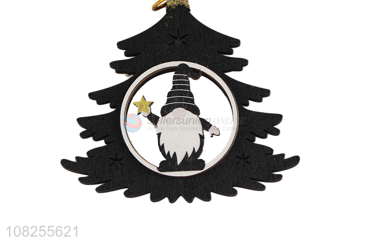 Best selling Christmas tree hanging wood ornaments holiday decorations