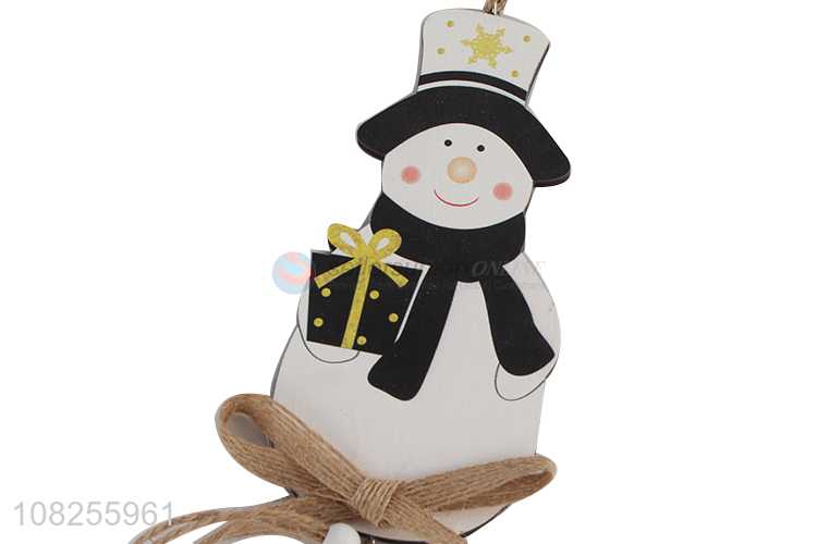 New arrival Christmas hanging wooden ornaments farmhouse decoration