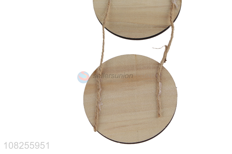 Wholesale wooden hanging ornament Christmas party wall decoration