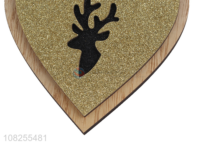 New arrival wooden heart pendants hanging ornament Christmas decor